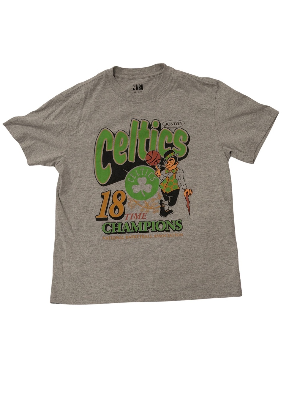 NBA Boston Celtics Gray Graphic Tee - Mens Medium